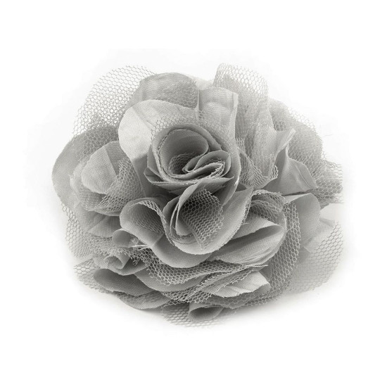Brosche / verzierung rose ø9 cm - Weiß (1 Stück) Brosche / verzierung rose ø9 cm - Weiß (1 Stück)