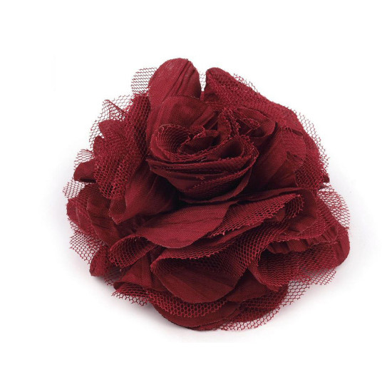 Brosche / verzierung rose ø9 cm - Weiß (1 Stück) Brosche / verzierung rose ø9 cm - Weiß (1 Stück)