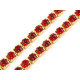 Rhinestone chain trim width 2.4 mm - Crystal (9 Meters) Rhinestone chain trim width 2.4 mm - Crystal (9 Meters)