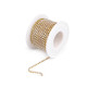 Rhinestone chain trim width 2.4 mm - Crystal (9 Meters) Rhinestone chain trim width 2.4 mm - Crystal (9 Meters)