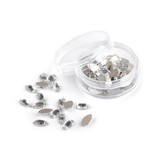 Szlifowane kamienie, dżety do przyszycia - Crystal (72 Sztuki) Szlifowane kamienie, dżety do przyszycia - Crystal (72 Sztuki)