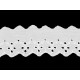 Haft angielski szerokość 60 mm - White (1 Metr) Haft angielski szerokość 60 mm - White (1 Metr)
