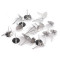 Diy stud earrings posts ø8 mm - Platinum (1000 Pieces)