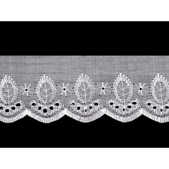 Haft angielski szerokość 50 mm - White (1 Metr) Haft angielski szerokość 50 mm - White (1 Metr)
