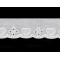 Broderie anglaise cotton eyelet lace trim width 40 mm - White (1 Meter)
