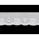 Bawełniana koronka - haft angielski szerokość 40 mm - White (1 Metr) Bawełniana koronka - haft angielski szerokość 40 mm - White (1 Metr)