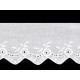 Bawełniana koronka - haft angielski szerokość 62 mm - Off white (1 Metr) Bawełniana koronka - haft angielski szerokość 62 mm - Off white (1 Metr)