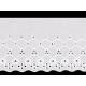 Bawełniana koronka - haft angielski szerokość 12 cm - Off white (1 Metr) Bawełniana koronka - haft angielski szerokość 12 cm - Off white (1 Metr)