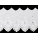 Haft angielski szerokość 15 cm - White (1 Metr) Haft angielski szerokość 15 cm - White (1 Metr)