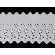 Haft angielski szerokość 11 cm - White (1 Metr)