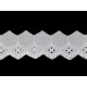Haft angielski bawełniany szerokość 45 mm - Off white (1 Metr) Haft angielski bawełniany szerokość 45 mm - Off white (1 Metr)