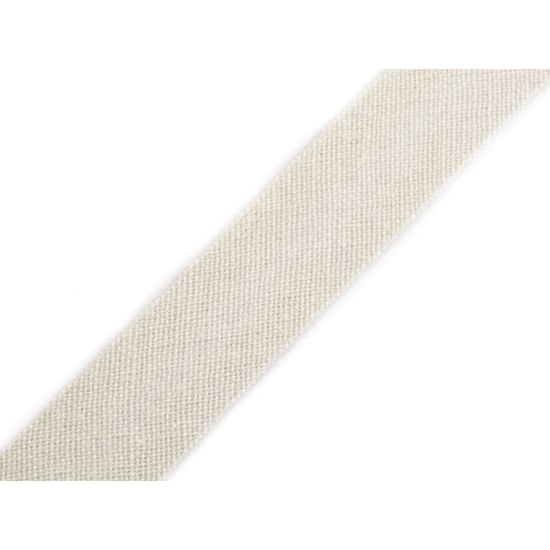Lamówka bawełniana szerokość 14 mm zaprasowana - Szary (100 Metry) Lamówka bawełniana szerokość 14 mm zaprasowana - Szary (100 Metry)