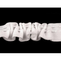 Taśma firanowa szerokość 20 mm marszczona - White (100 Metry)