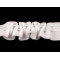 Curtain heading - smocking pleat width 20 mm - White (100 Meters)
