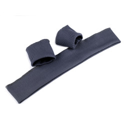 Ściągacz odzieżowy elastyczny szerokość 7 cm komplet (2x rękaw, 1x pas) - Szary (1 Zestaw)