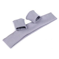 Ściągacz odzieżowy elastyczny szerokość 7 cm komplet (2x rękaw, 1x pas) - Mysi (10 Zestawy)