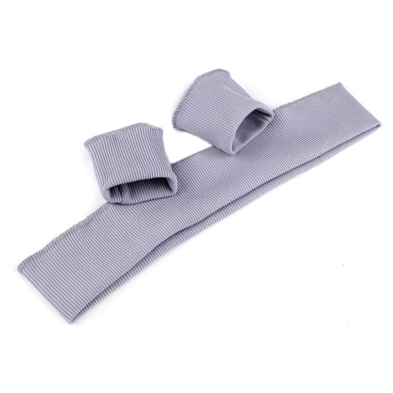 Ściągacz odzieżowy elastyczny szerokość 7 cm komplet (2x rękaw, 1x pas) - Fioletowy (1 Zestaw) Ściągacz odzieżowy elastyczny szerokość 7 cm komplet (2x rękaw, 1x pas) - Fioletowy (1 Zestaw)