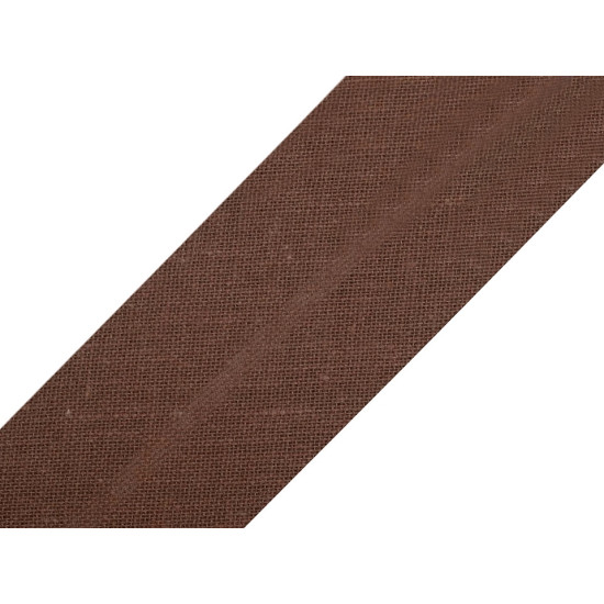 Single fold bias binding cotton width 30mm - Khaki (25 Meters) Single fold bias binding cotton width 30mm - Khaki (25 Meters)