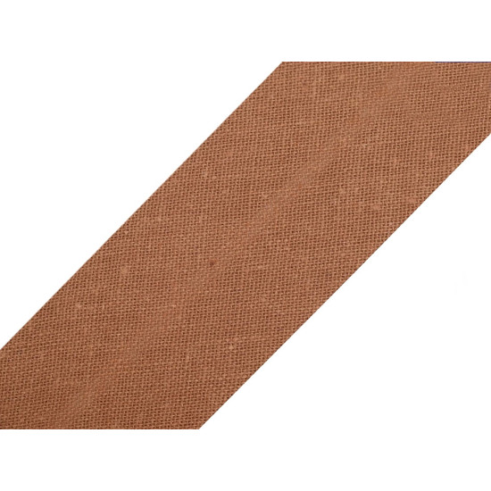 Single fold bias binding cotton width 30mm - Khaki (25 Meters) Single fold bias binding cotton width 30mm - Khaki (25 Meters)