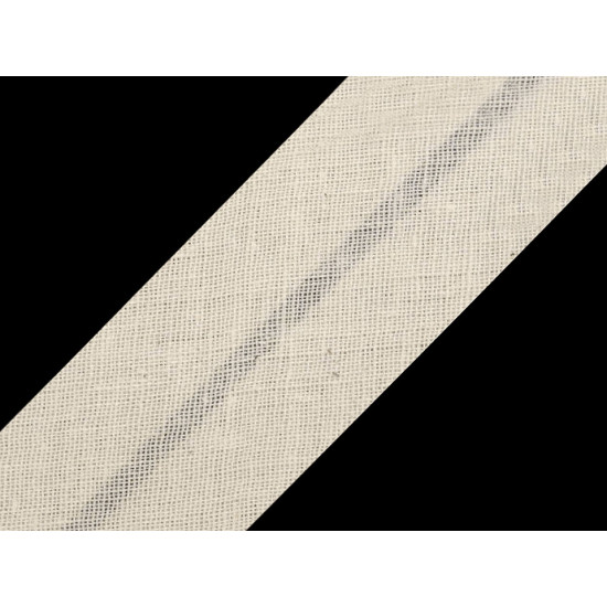 Single fold bias binding cotton width 30mm - Khaki (25 Meters) Single fold bias binding cotton width 30mm - Khaki (25 Meters)