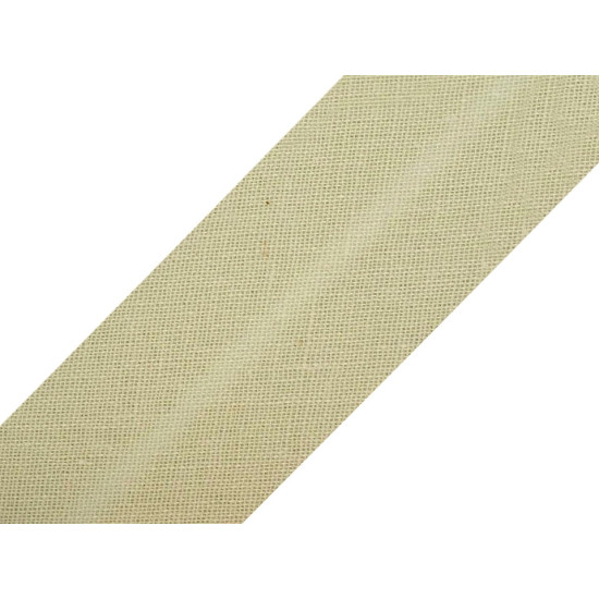 Single fold bias binding cotton width 30mm - Khaki (25 Meters) Single fold bias binding cotton width 30mm - Khaki (25 Meters)