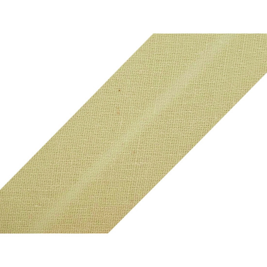 Single fold bias binding cotton width 30mm - Khaki (25 Meters) Single fold bias binding cotton width 30mm - Khaki (25 Meters)