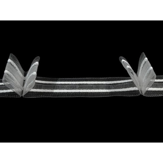 Taśma firanowa szerokość 25 mm marszczenie 1:2 - Transparent (50 Metry) Taśma firanowa szerokość 25 mm marszczenie 1:2 - Transparent (50 Metry)
