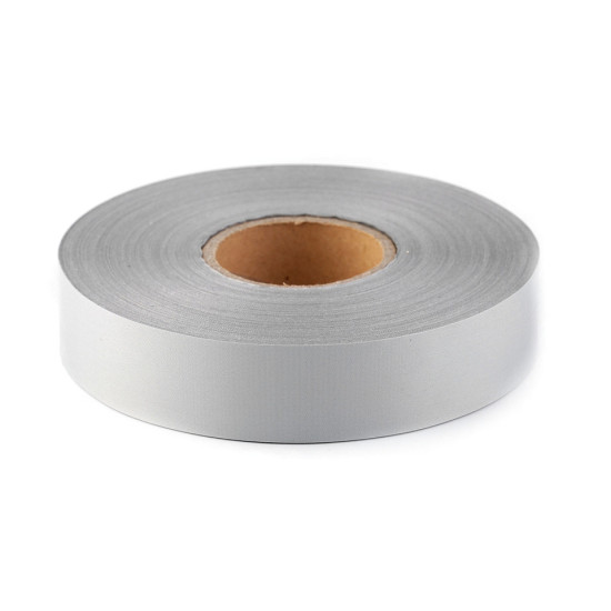 Taśma odblaskowa szerokość 30 mm do naszycia - Szary gołębi (100 Metry) Taśma odblaskowa szerokość 30 mm do naszycia - Szary gołębi (100 Metry)
