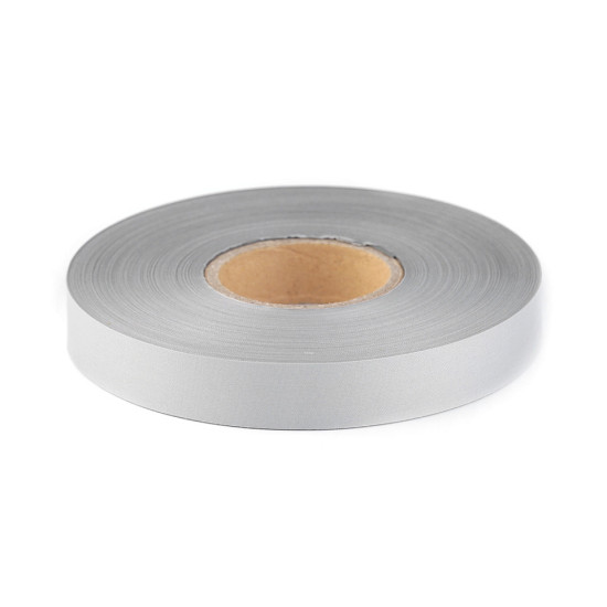 Taśma odblaskowa szerokość 20 mm do naszycia - Szary gołębi (5 Metry) Taśma odblaskowa szerokość 20 mm do naszycia - Szary gołębi (5 Metry)