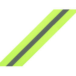 Taśma fluorescencyjna z odblaskiem szerokość 30 mm - Żółtozielony ref (200 Metry)