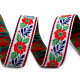 Krajka szerokość 25 mm do strojów ludowych - Czarny (25 Metry) Krajka szerokość 25 mm do strojów ludowych - Czarny (25 Metry)