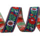 Krajka szerokość 25 mm do strojów ludowych wyrób czeski - Czarny (1 Metr) Krajka szerokość 25 mm do strojów ludowych wyrób czeski - Czarny (1 Metr)