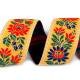 Polyester folk costume ribbon width 35mm - Black (100 Meters) Polyester folk costume ribbon width 35mm - Black (100 Meters)