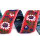 Polyester folk costume ribbon width 35mm - Black (100 Meters) Polyester folk costume ribbon width 35mm - Black (100 Meters)