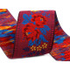 Polyester folk costume patterned ribbon width 55mm - White (1 Meter) Polyester folk costume patterned ribbon width 55mm - White (1 Meter)