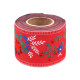 Polyester folk costume patterned ribbon width 55mm - White (1 Meter) Polyester folk costume patterned ribbon width 55mm - White (1 Meter)