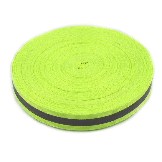 Taśma fluorescencyjna z odblaskiem szerokość 25 mm - Żółtozielony ref (5 Metry) Taśma fluorescencyjna z odblaskiem szerokość 25 mm - Żółtozielony ref (5 Metry)