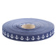 Krajka szerokość 18 mm kotwice - Błękit pruski (50 Metry) Krajka szerokość 18 mm kotwice - Błękit pruski (50 Metry)