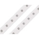 Metal grommet / eyelet tape, width 20 mm - Black (9 Meters) Metal grommet / eyelet tape, width 20 mm - Black (9 Meters)