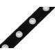 Metal grommet / eyelet tape, width 24 mm - Black (9 Meters) Metal grommet / eyelet tape, width 24 mm - Black (9 Meters)