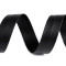 Nastro in sbieco in similpelle, larghezza: 20 mm - Nero (1 Metro)