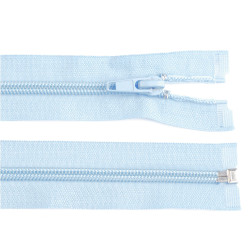 Nylon zipper, no 5, open-end 45 cm jacket pol - Blue ice (1 Piece)