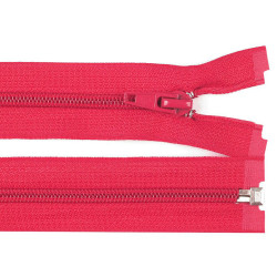 Nylon zipper, no 5, open-end 45 cm jacket pol - Raspberry (1 Piece)