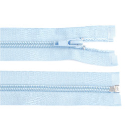 Nylon zipper, no 5, open-end 50 cm jacket pol - Blue ice (1 Piece)