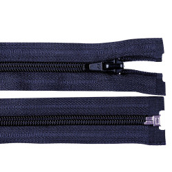 Nylon zipper, no 5, open-end 55 cm jacket pol - Blue dark (1 Piece)