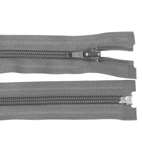 Nylon zipper, no 5, open-end 65 cm jacket pol - Grey violet (10 Pieces) Nylon zipper, no 5, open-end 65 cm jacket pol - Grey violet (10 Pieces)