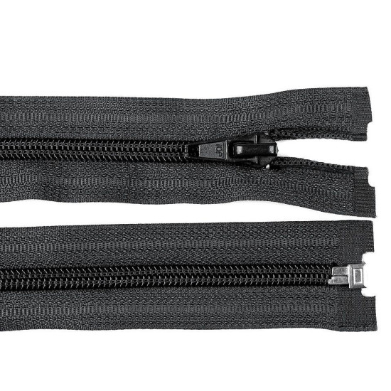 Nylon zipper, no 5, open-end 65 cm jacket pol - Grey violet (10 Pieces) Nylon zipper, no 5, open-end 65 cm jacket pol - Grey violet (10 Pieces)