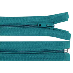 Nylon zipper, no 5, open-end 70 cm jacket pol - Green turquoise (1 Piece)