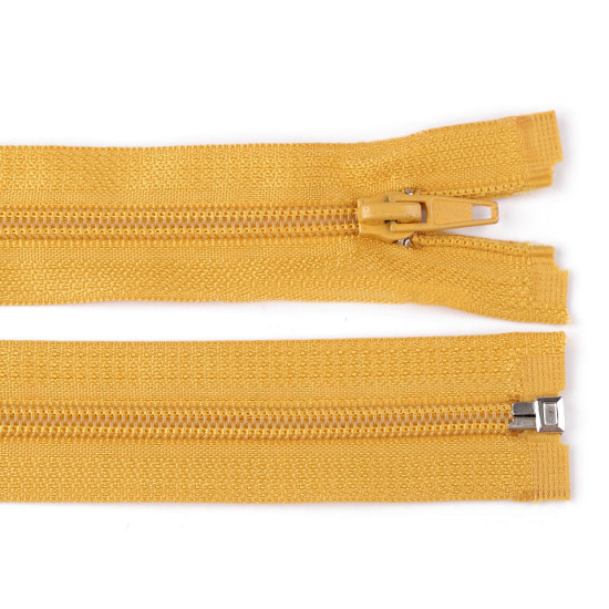 Nylon zipper, no 5, open-end 70 cm jacket pol - Taupe (1 Piece) Nylon zipper, no 5, open-end 70 cm jacket pol - Taupe (1 Piece)