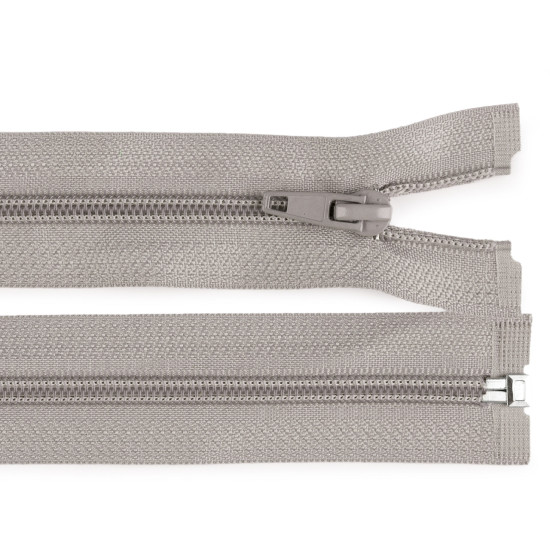 Nylon zipper, no 5, open-end 70 cm jacket pol - Taupe (1 Piece) Nylon zipper, no 5, open-end 70 cm jacket pol - Taupe (1 Piece)